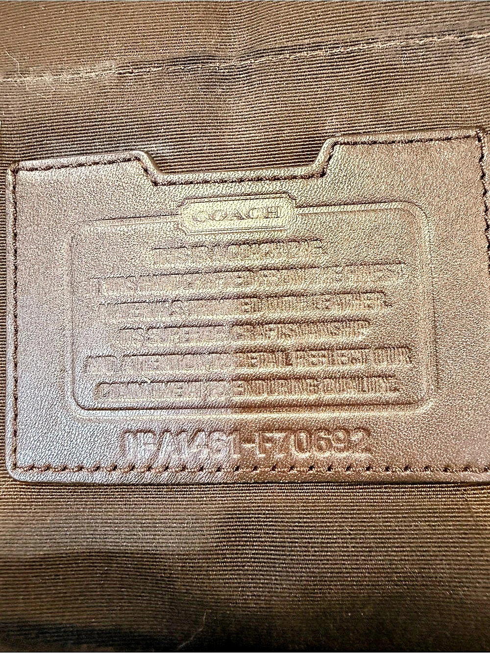Coach Blue Backpack - Picture 5 of 5